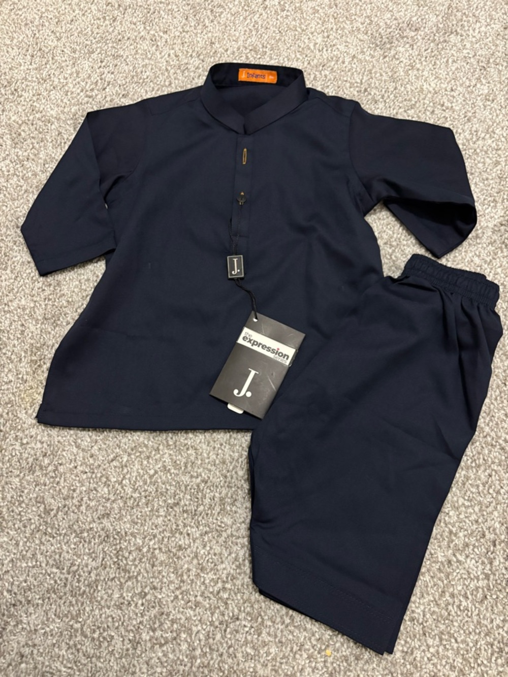 J. Expression Navy Two-Piece shalwar kameez